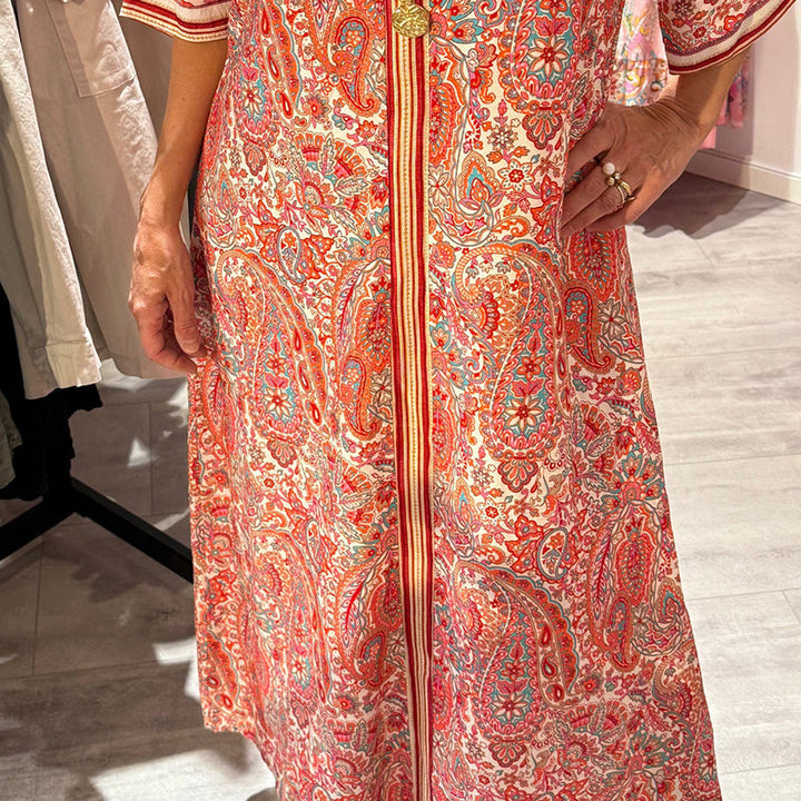 Naelina - Women's Casual Print Comfortable Dress