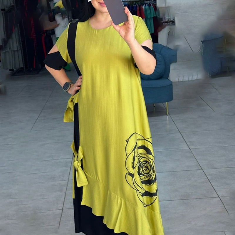 Hyelina - Color Block Maxi Dress