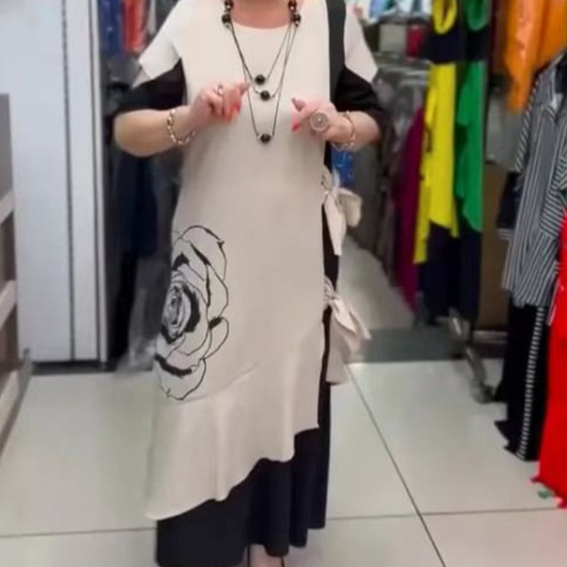 Hyelina - Color Block Maxi Dress