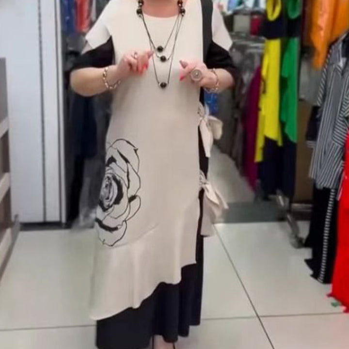 Hyelina - Color Block Maxi Dress