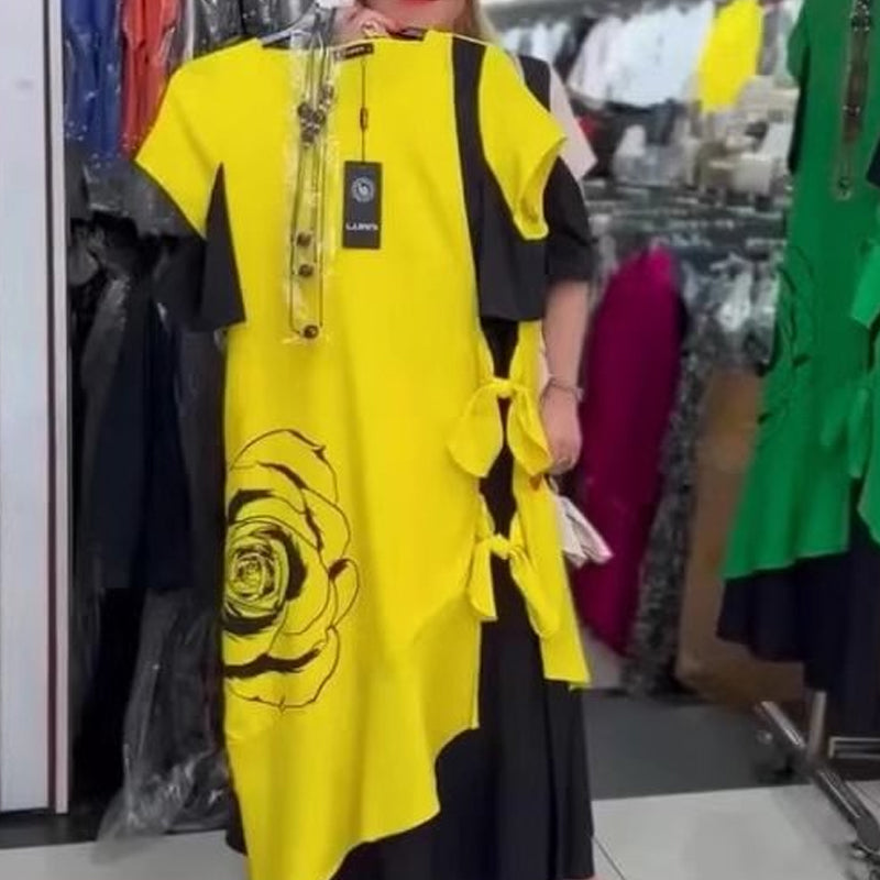 Hyelina - Color Block Maxi Dress