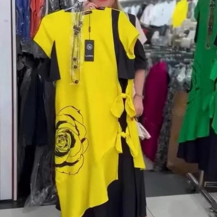 Hyelina - Color Block Maxi Dress