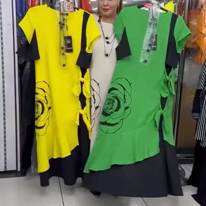 Hyelina - Color Block Maxi Dress