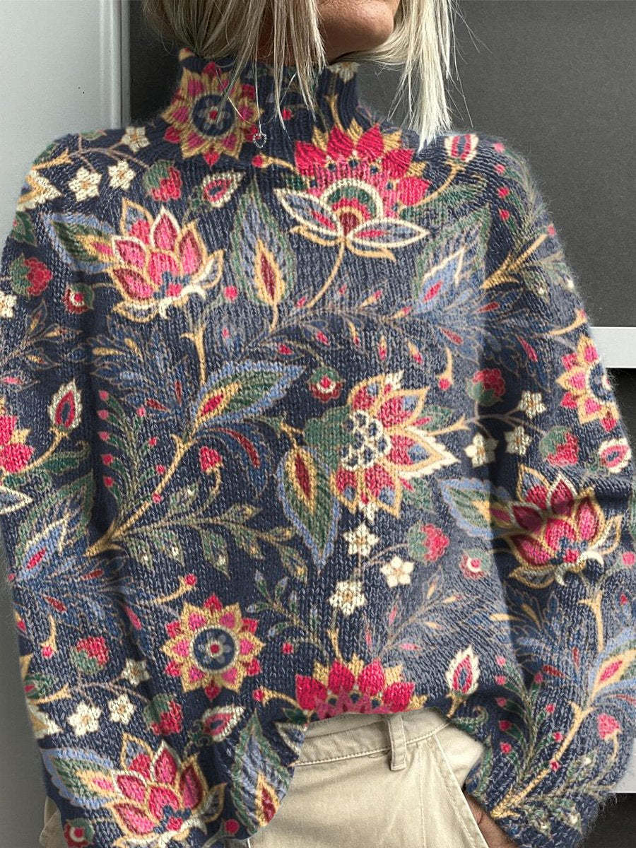 Noelle - Rainbow Turtleneck Sweater