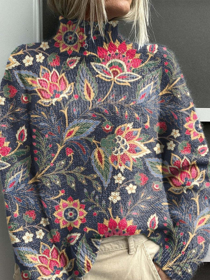 Noelle - Rainbow Turtleneck Sweater