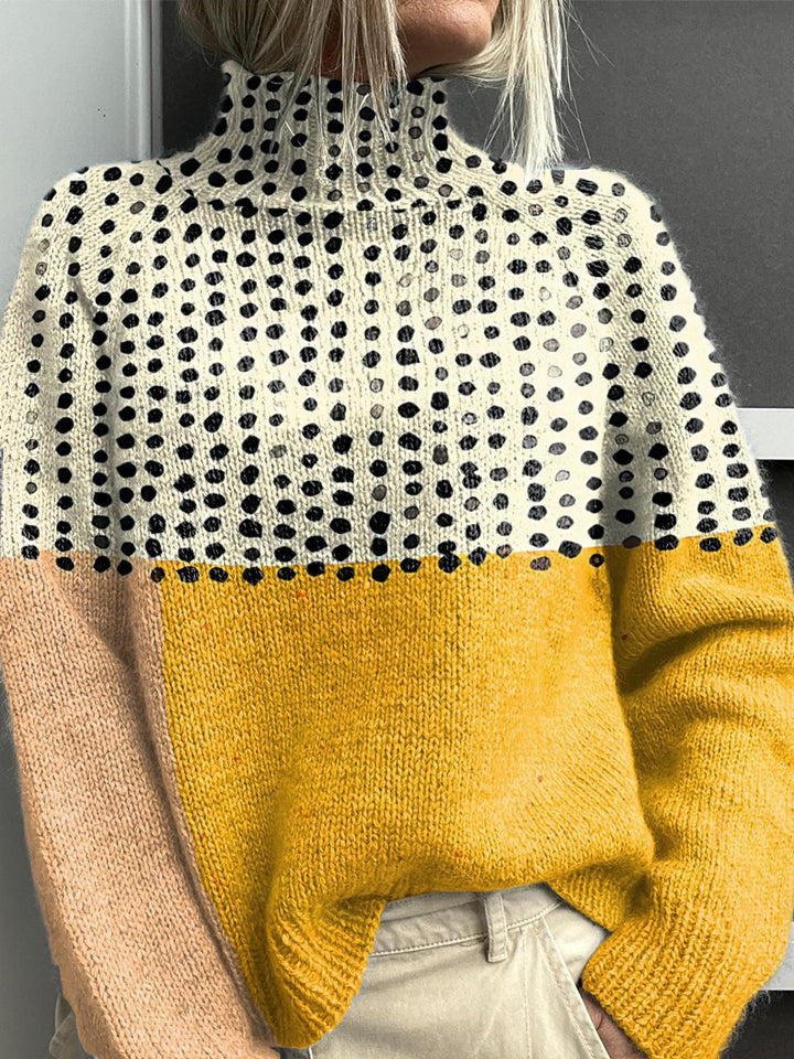 Noelle - Rainbow Turtleneck Sweater