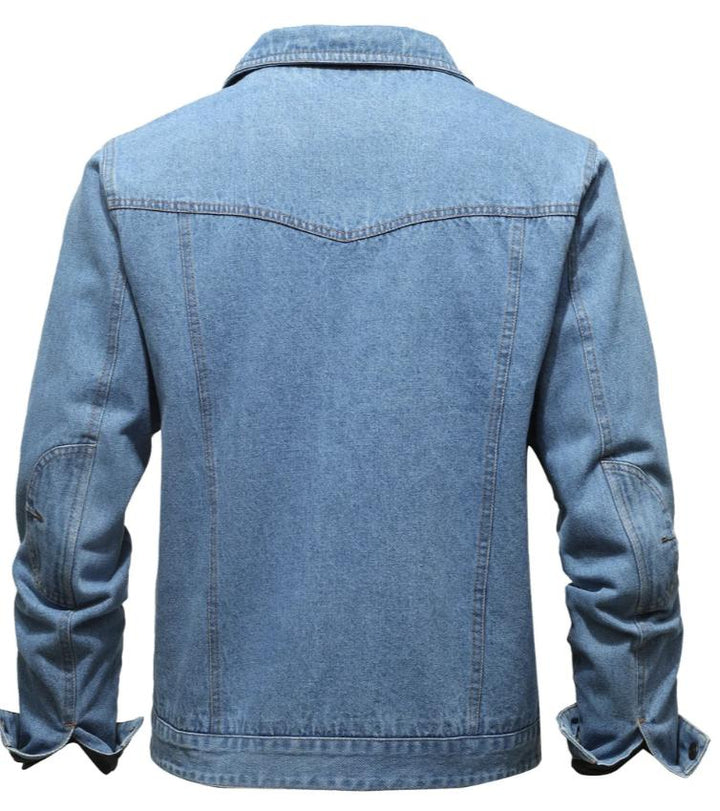 Sherpa-Lined Denim Jacket | Warm Flannel Interior | Classic Trucker Style