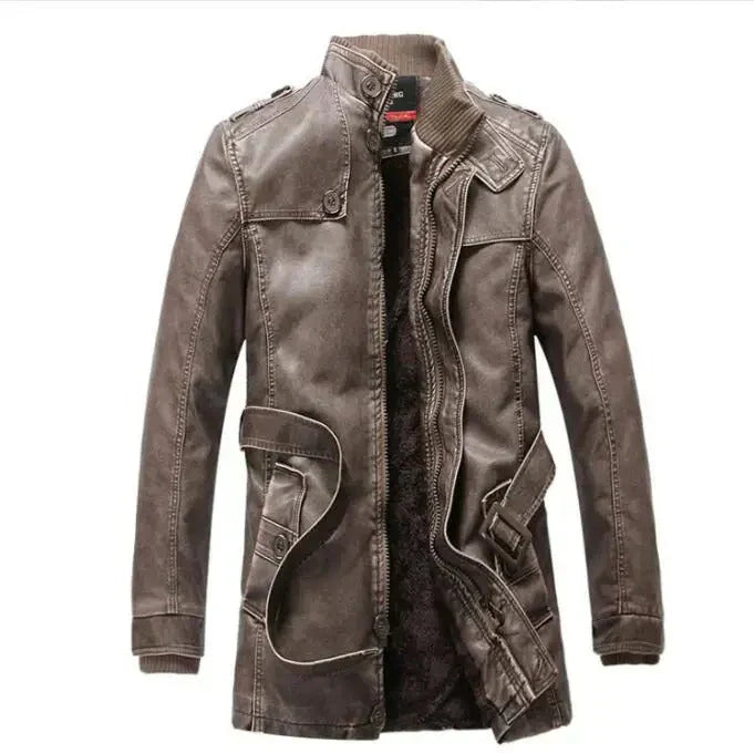 Men’s Faux Leather Jacket | Moto-Inspired | Lightweight Fall Outerwear