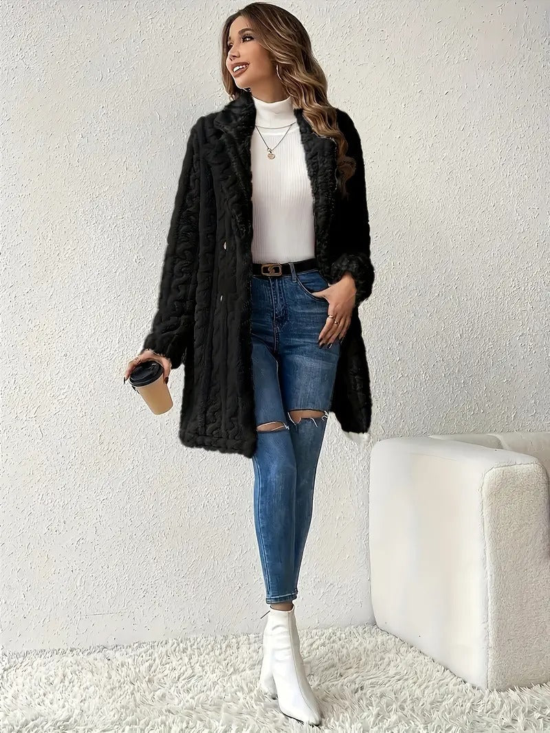 Léa - Women's faux fur coat