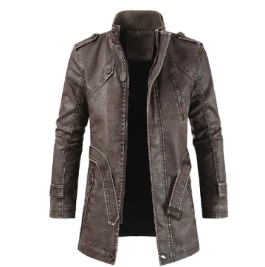 Men’s Faux Leather Jacket | Moto-Inspired | Lightweight Fall Outerwear