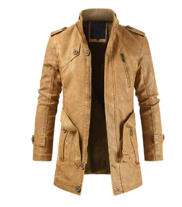 Men’s Faux Leather Jacket | Moto-Inspired | Lightweight Fall Outerwear